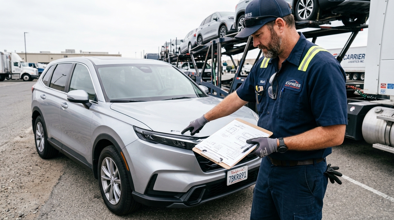 Bill of lading inspection before cross country car shipment